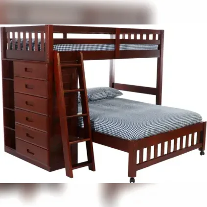 Beckford Twin Over Full L-Shaped Loft Bed – Model A840