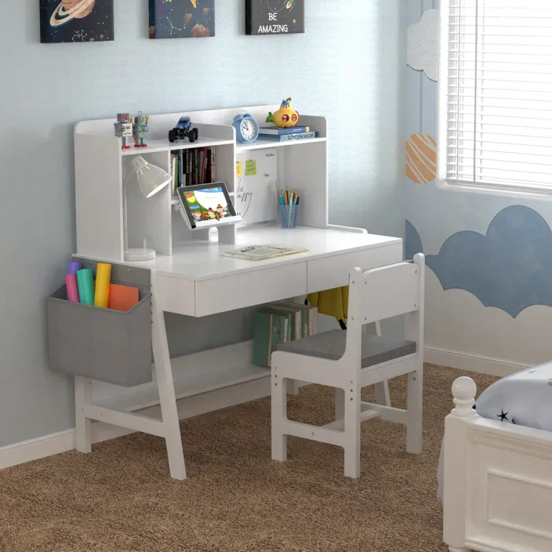 Adjustable Kids Desk with Storage & Chair