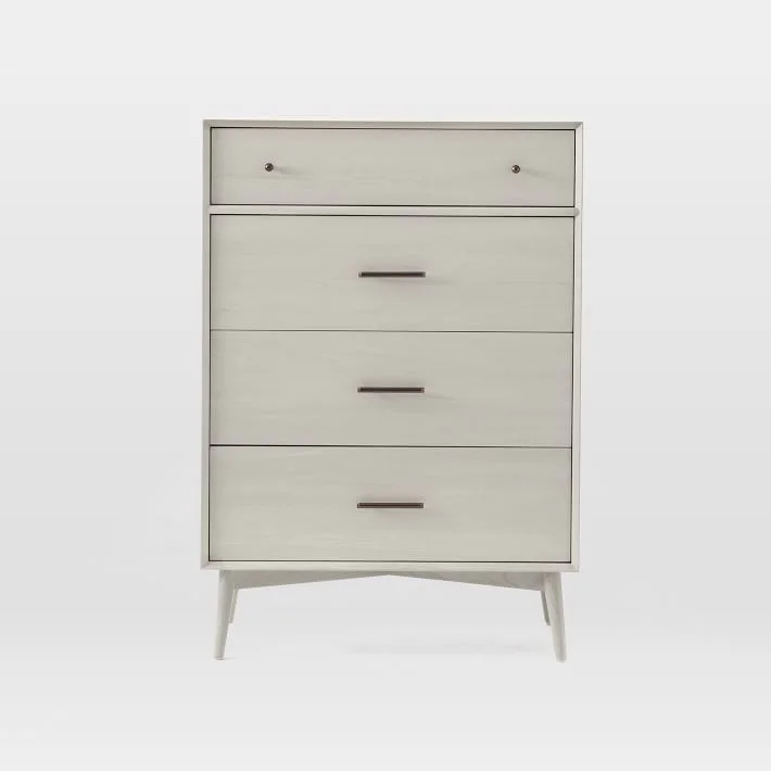 Mid-Century 4-Drawer Dresser – Pebble