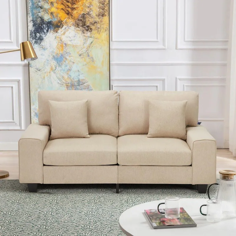 Modern Linen Loveseat Sofa -Model A347