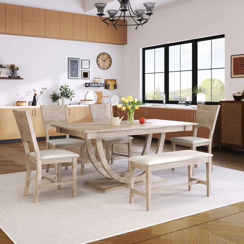 THE BASE CURVED PEDESTAL DINING TABLE – MODEL A2086