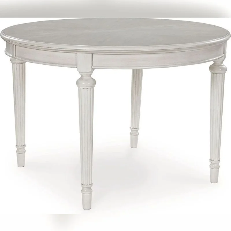 THE GALA ROUND CLASSIC WHITEWASHED DINING TABLE – MODEL A2092