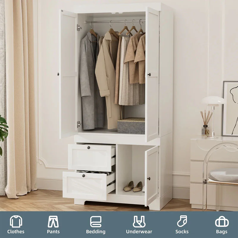 THE WHITE COTTAGE ARMOIRE – MODEL A2072