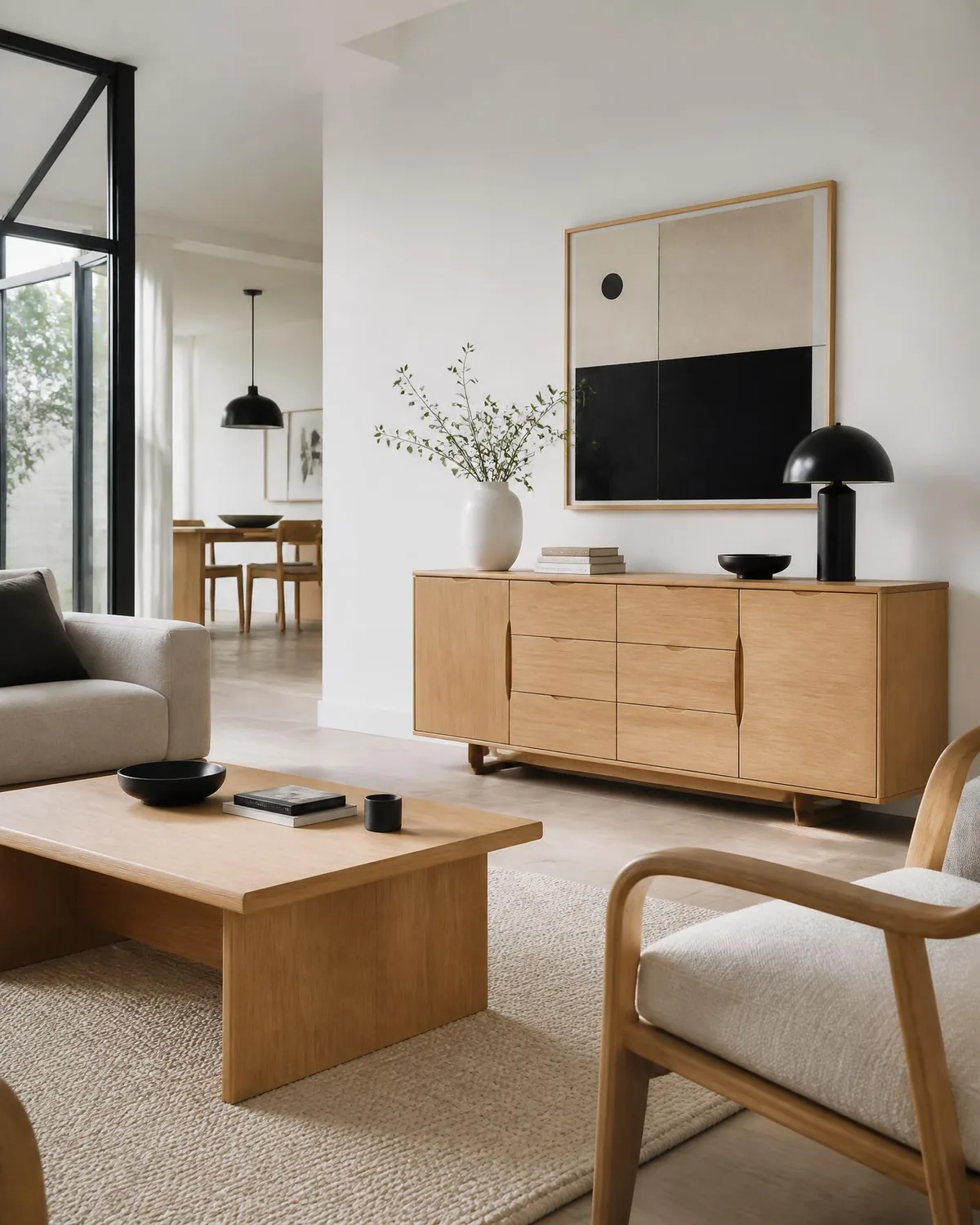 Custom beech living room furniture by Furniture Ideal